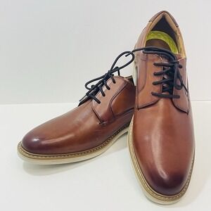 Florsheim Norwalk Plain Toe Oxford Shoes In Cognac (13369-229) - Men's Size 12M